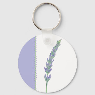 Lavender Sprig Keychain