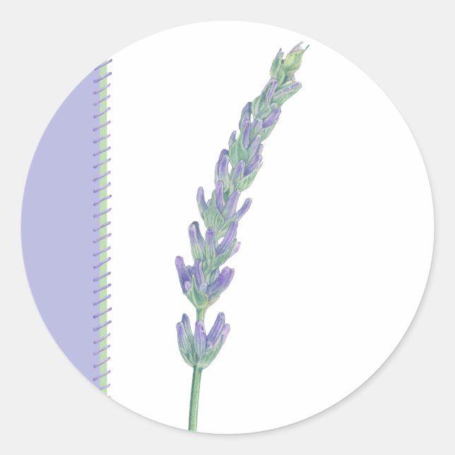 Lavender Sprig Sticker (Front)