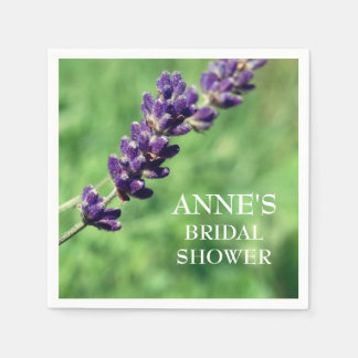Lavender stalk, Bridal Shower Paper Napkins