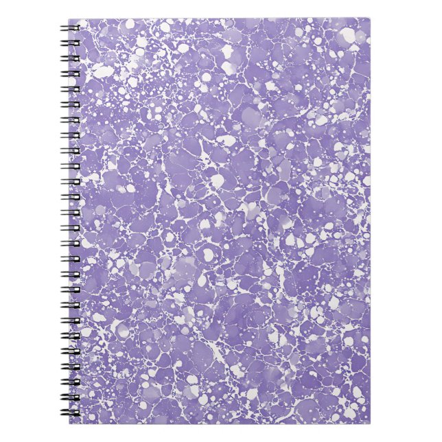 Lavender Stone Marble Notebook (Front)
