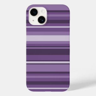 Lavender stripes Case-Mate iPhone 14 case