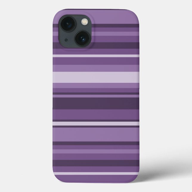 Lavender stripes Case-Mate iPhone case (Back)