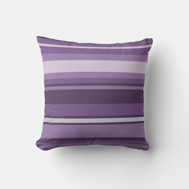 Lavender stripes cushion (Front)