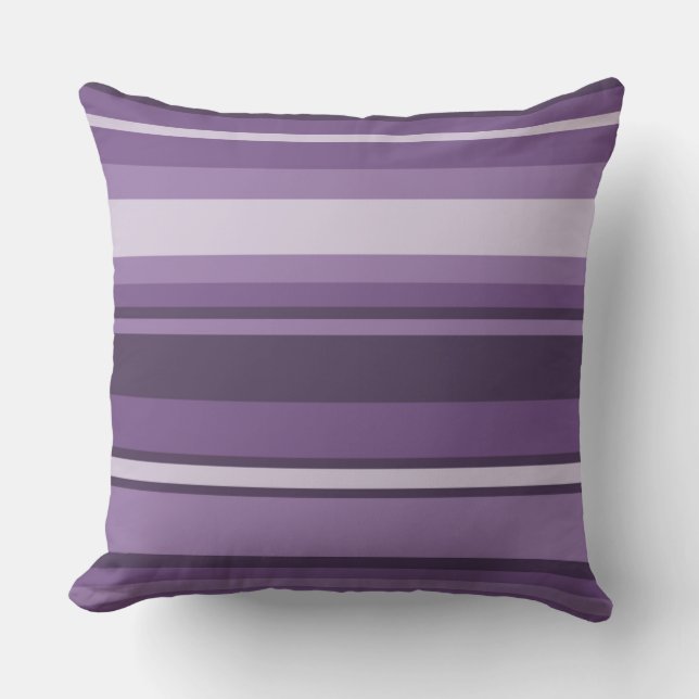 Lavender stripes cushion (Front)
