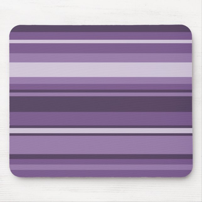 Lavender stripes mouse mat (Front)