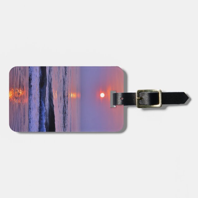 Lavender sun luggage tag (Front Horizontal)
