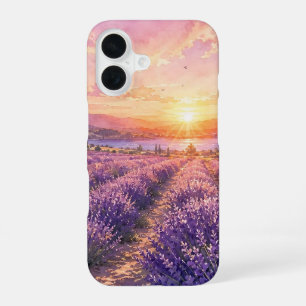 Lavender Sunset Path Phone Case