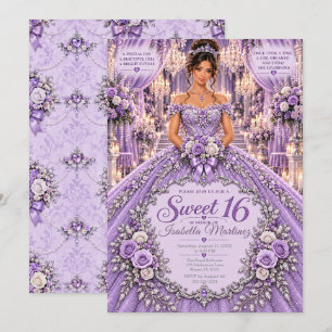 Lavender Sweet 16 Celebration Invitation