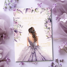 Lavender Sweet 16 Sixteen Purple Dress Floral