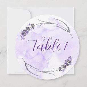 Lavender table card