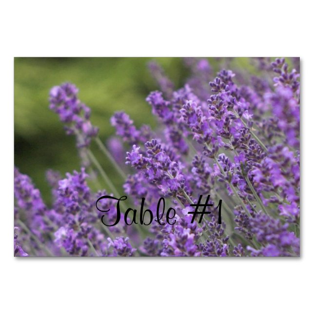 Lavender Table Number (Front)