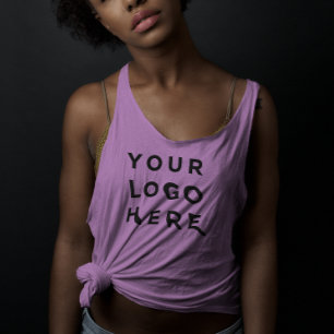 Lavender Tank Top   Business Logo, Name, Social