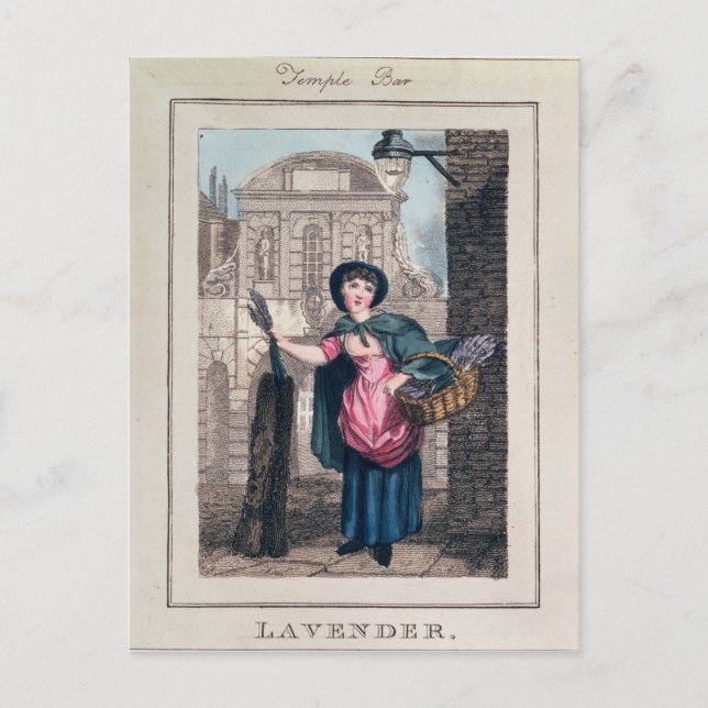 Lavender, Temple Bar, from 'Cries of London' Postcard (Front)