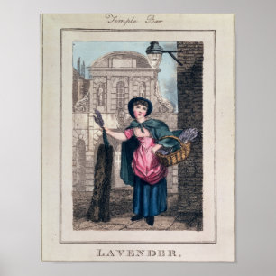 Lavender, Temple Bar, from 'Cries of London' Poster