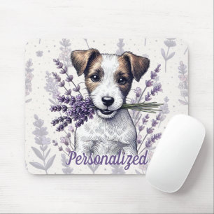 Lavender Terrier Love Mouse Mat