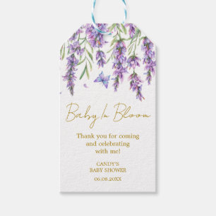 Lavender Thank you Baby Shower Gift Tags