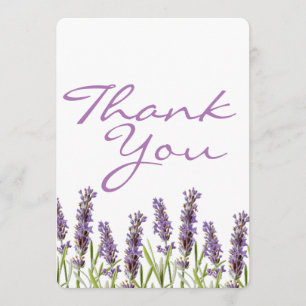 Lavender Thank You card