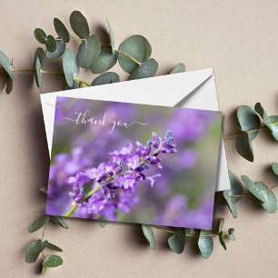 Lavender Thank You  Note Card