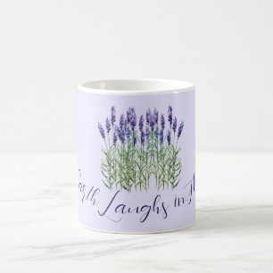 Lavender, The earth laughs in flowers Coffee Mug