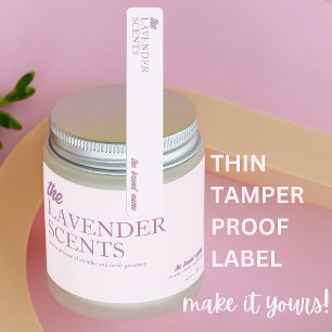 Lavender Thin Candle Tamper-Proof Seal 