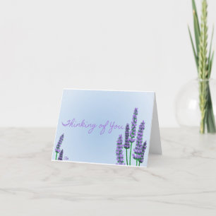 Lavender thinking of you card 