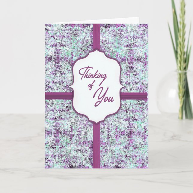 Lavender Thoughts Thinking of You Chocolate Gift Card (Front)