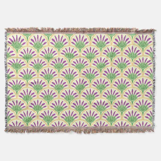 Lavender Throw Blanket (Front)