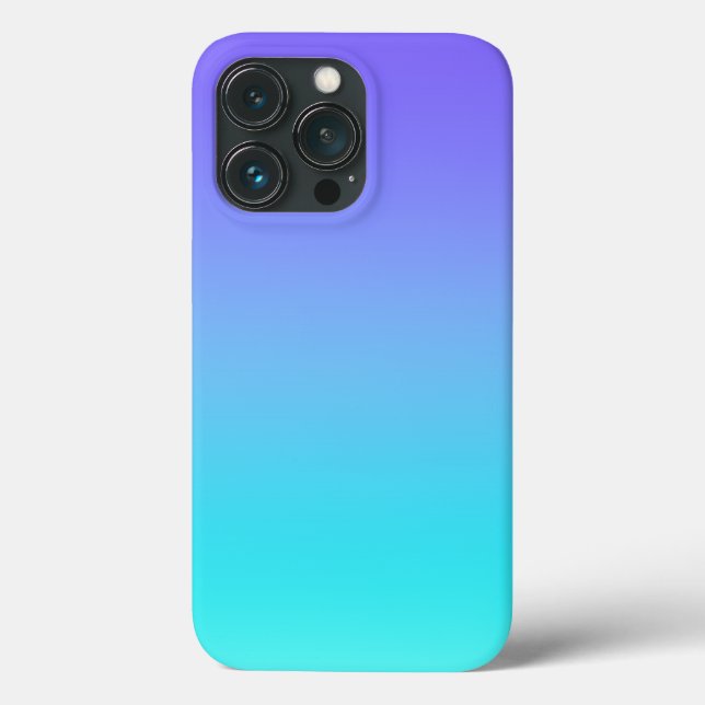 Lavender to Aqua Teal Gradient Case-Mate iPhone Case (Back)