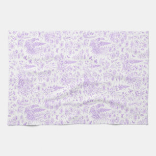 Lavender Toile Tea Towel