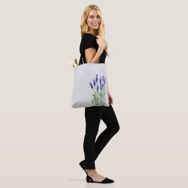 Lavender  tote bag (On Model)