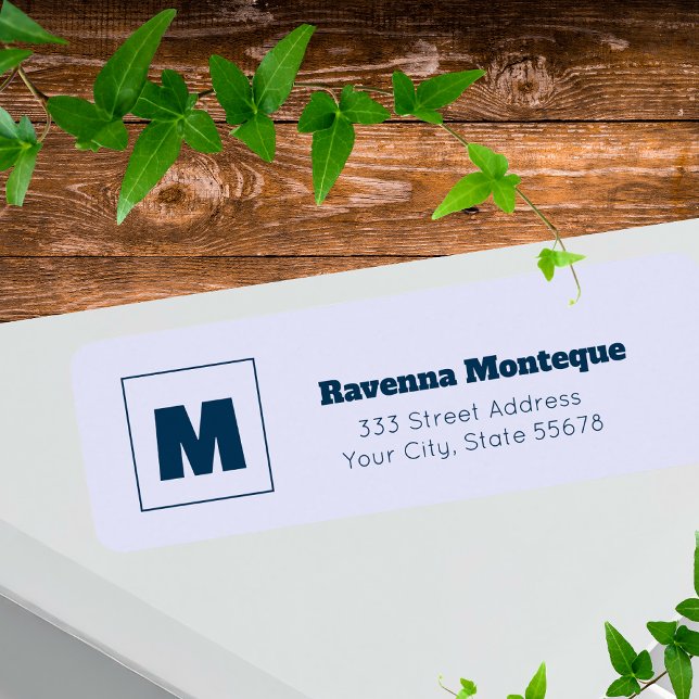 Lavender Trendy Personalised Monogram Letter Name (Creator Uploaded)