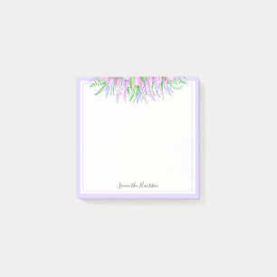 Lavender Tulips Bouquet Spring Vibes Floral 3x3 Post-it Notes