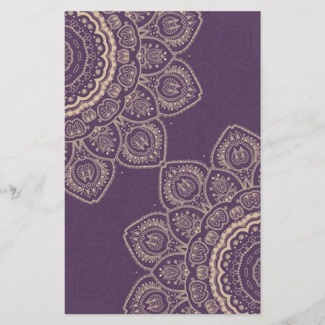 Lavender Tulips Stationery (Front)