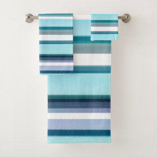 purple striped bath towels