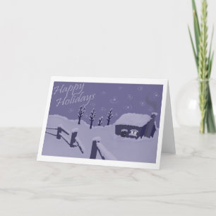 Lavender Twilight by Michael Freyberger Holiday Card