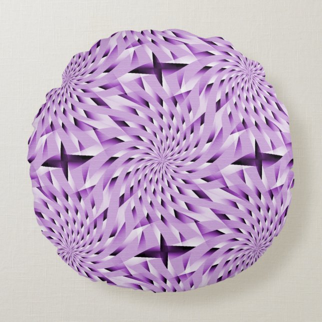 Lavender Twirls...... Round Cushion (Front)