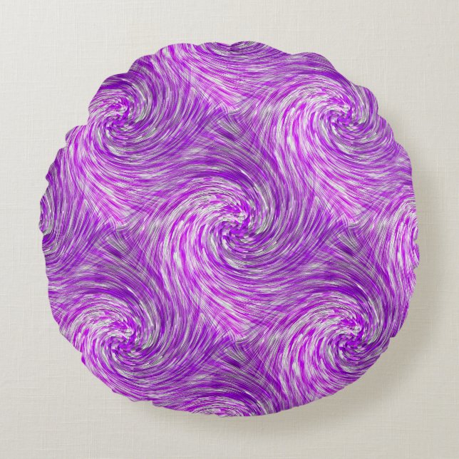 Lavender Twirls...... Round Cushion (Front)