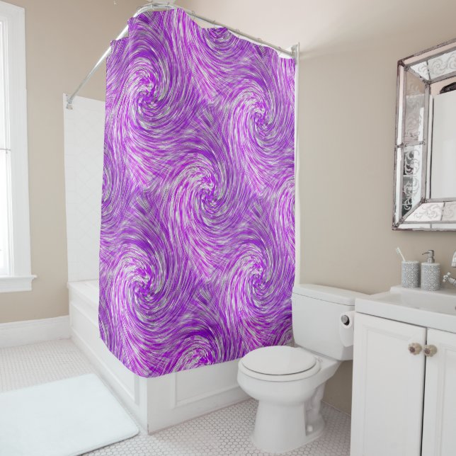 Lavender Twirls...... Shower Curtain (In Situ)