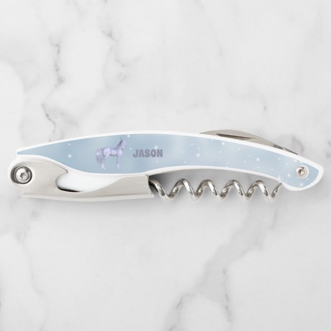 Lavender Unicorn Corkscrew (Front)
