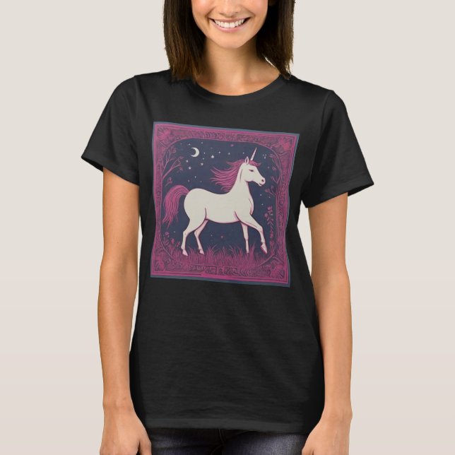 Lavender Unicorn  T-Shirt (Front)