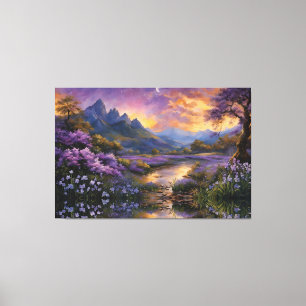 Lavender Valley at Dawn Canvas Print