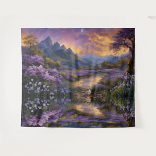 Lavender Valley at Dawn Tapestry