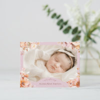 Lavender Vintage Floral Fall Photo Birth