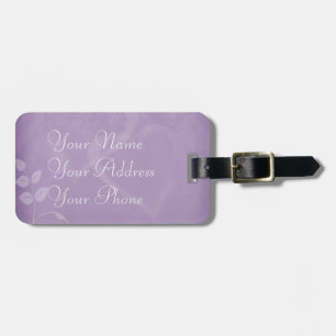 Lavender Vintage Luggage Tag