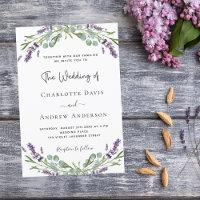 Lavender violet florals greenery luxury wedding 