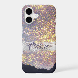 Lavender Violet Gold Star Swatch