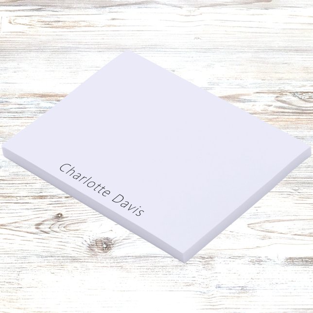 Lavender violet name post-it notes (Creator Uploaded)