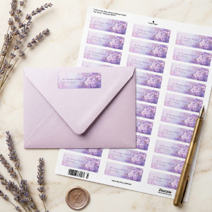 Lavender Watercolor Ethereal Purple Botanical
