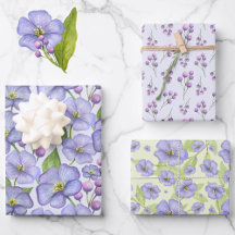 Lavender Watercolor Flowers 3 Pretty Variations