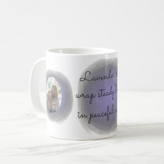 Lavender Watercolor Labrador Retriever Custom Name Coffee Mug